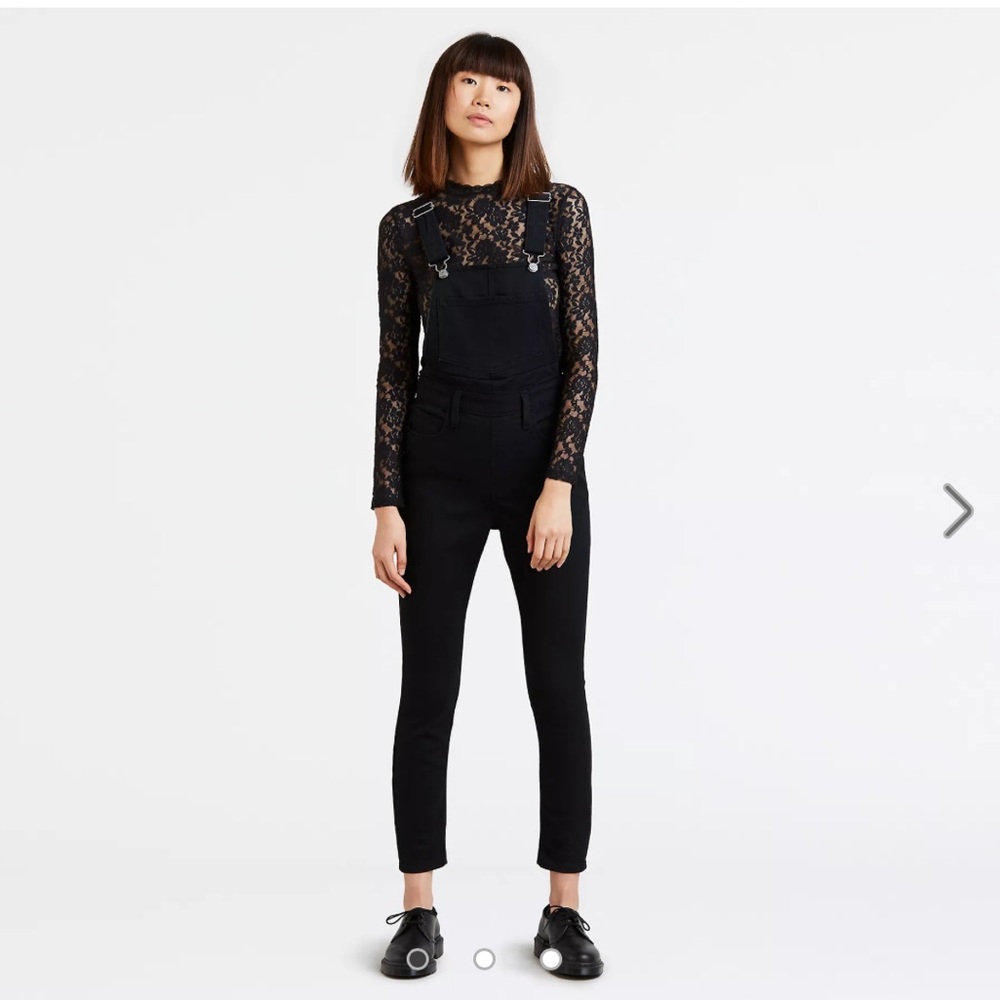 Black Jean Levi Overalls